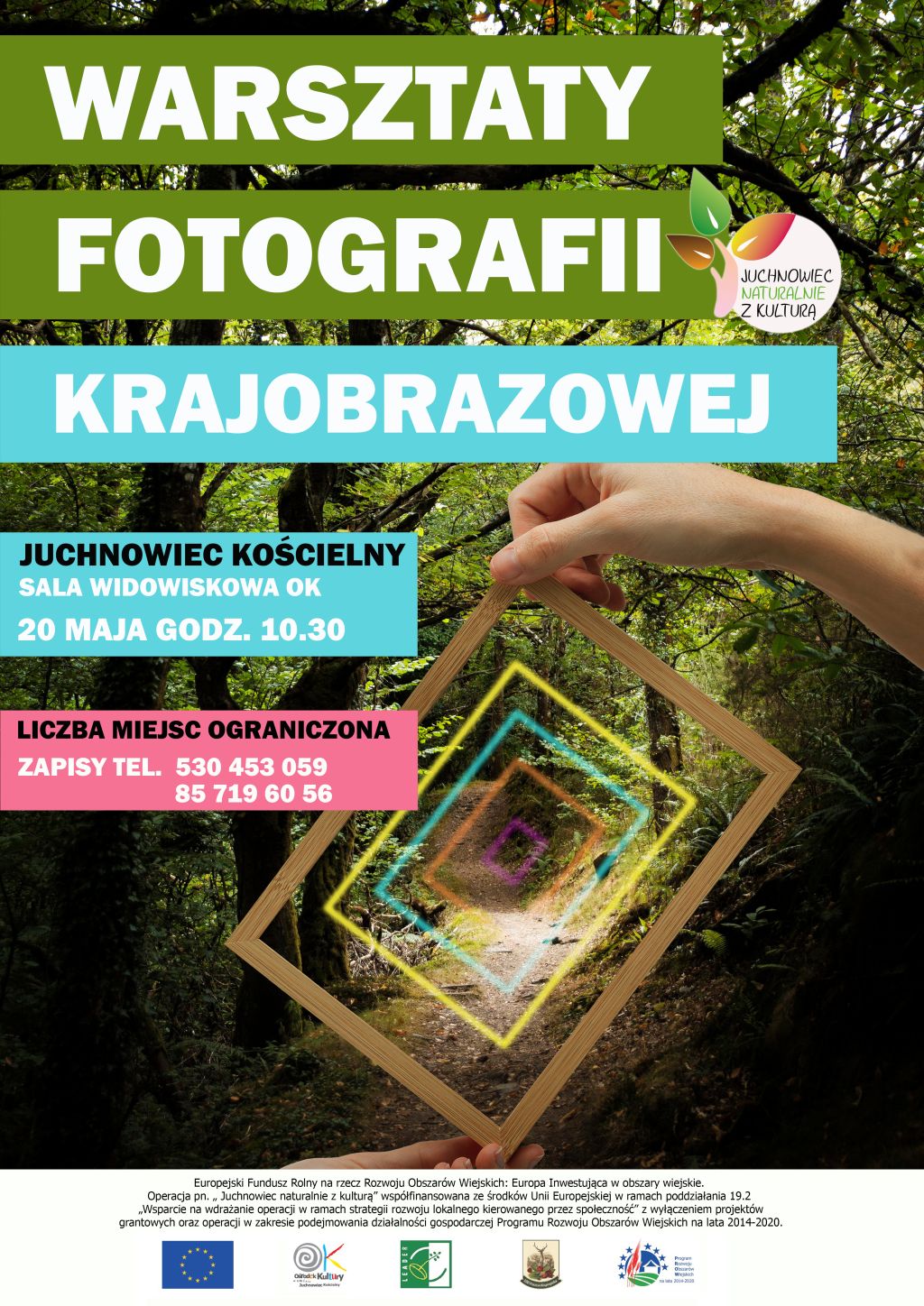 Na zdjęciu plakat warsztatów fotografii krajobrazowej