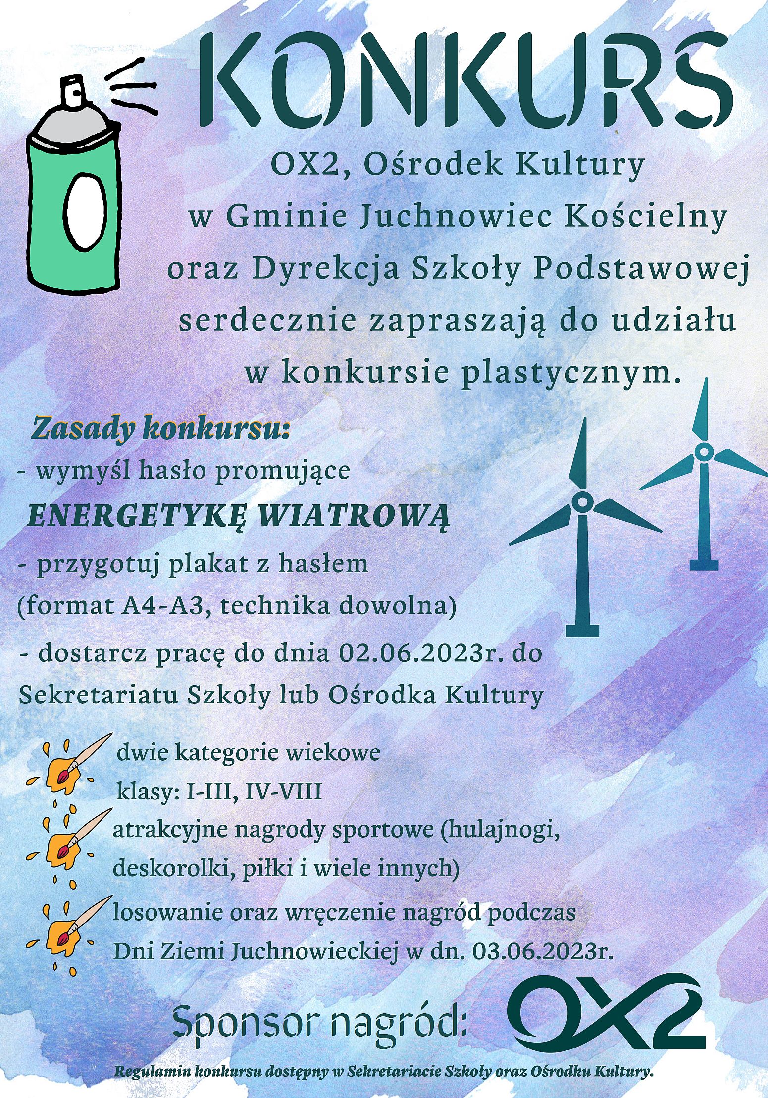 Na zdjęciu plakat konkursu