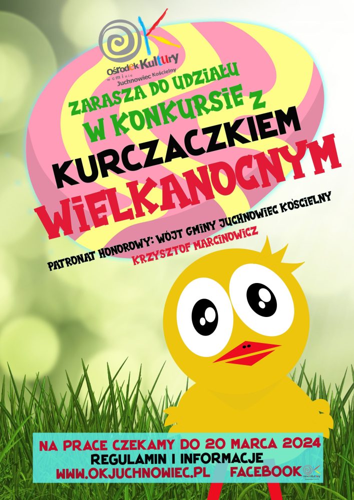 Na zdjęciu plakat konkursu wielkanocnego