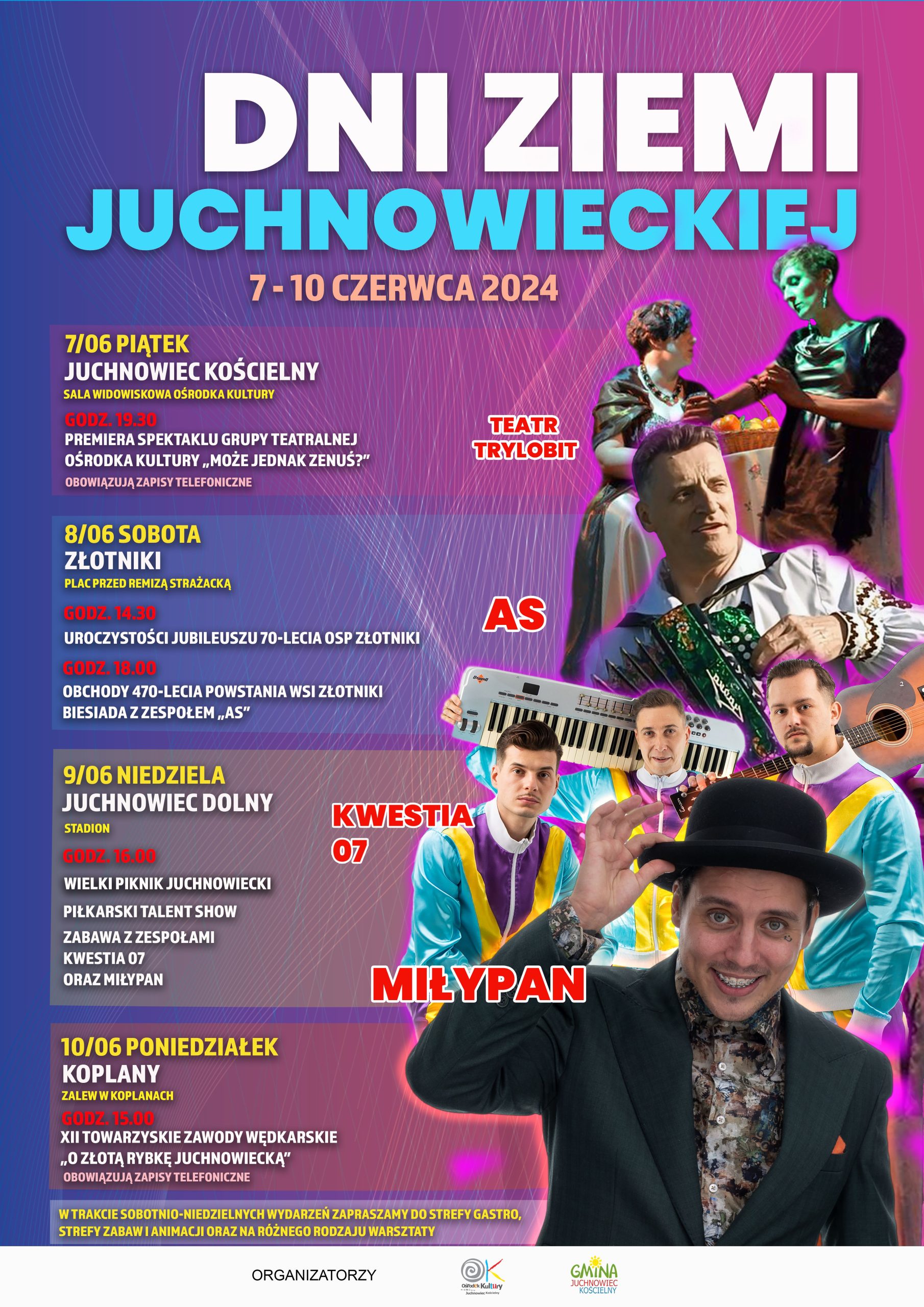 Plakat Dni Ziemi Juchnowieckiej 2024