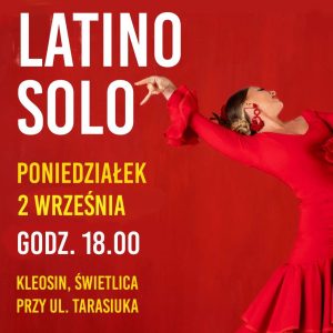 Na zdjęciu plakat zajęć Latino Solo