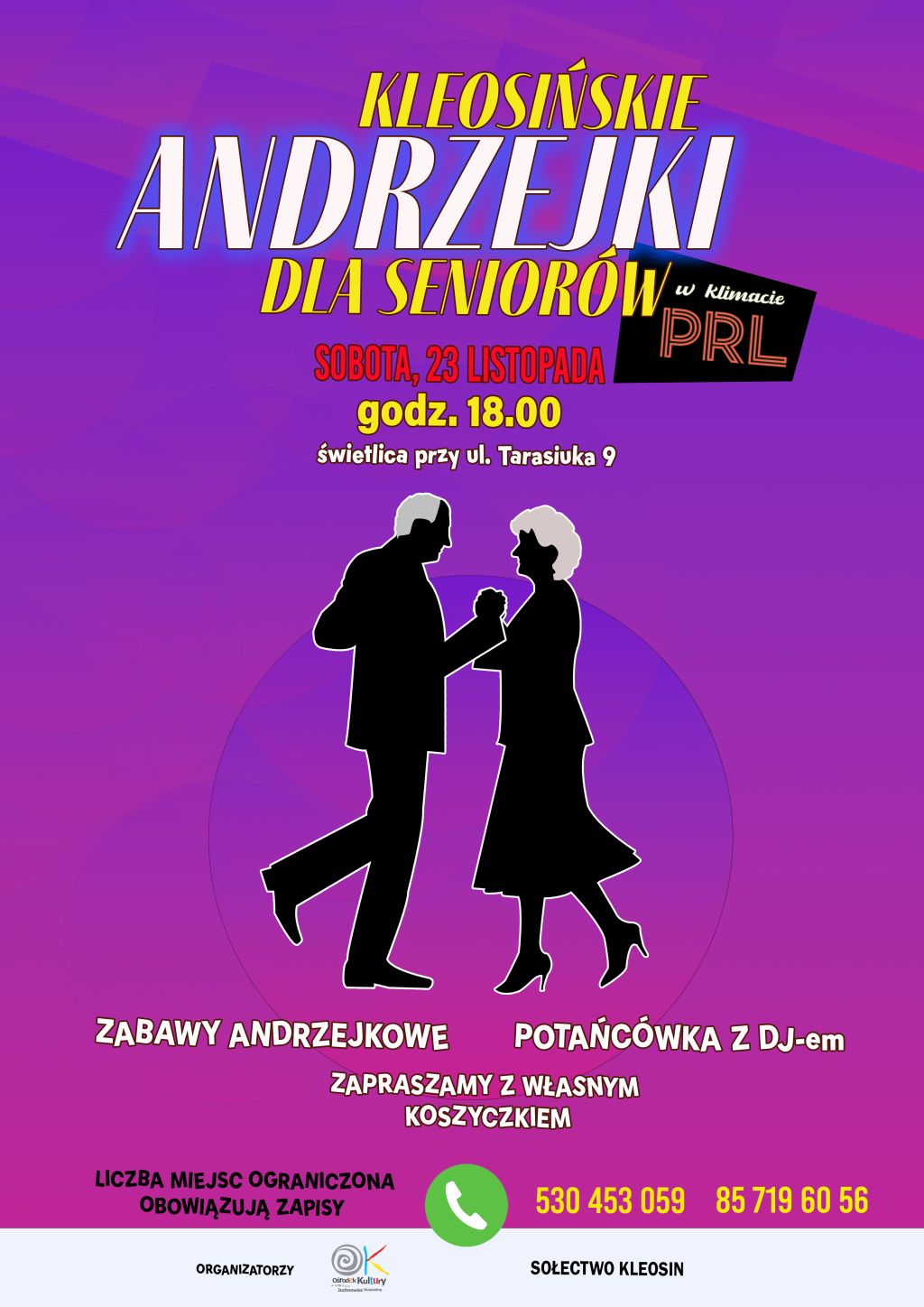 Na zdjęciu plakat imprezy andrzejkowej