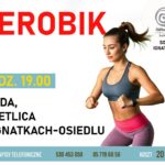 Na zdjęciu plakat warsztatów aerobik