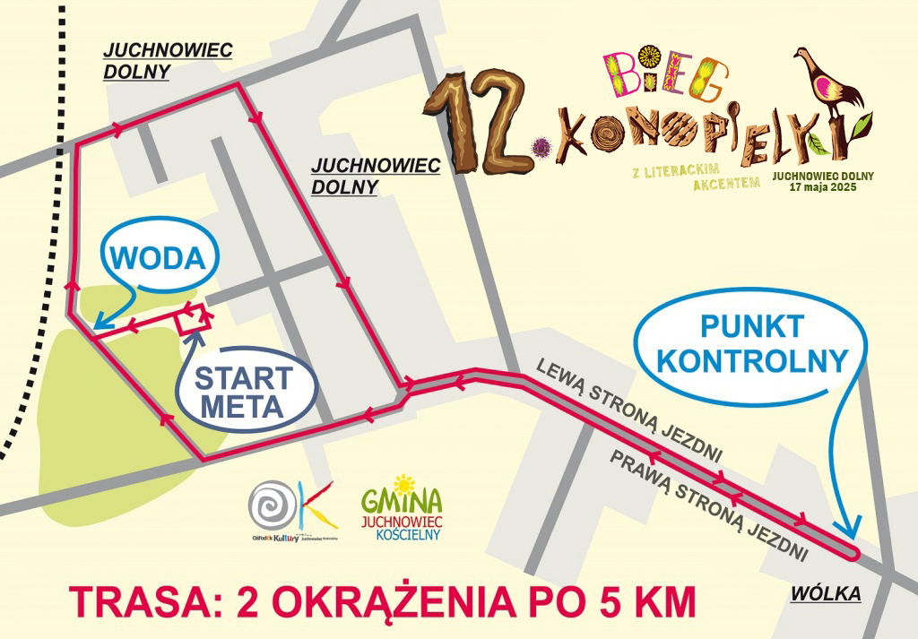 Na zdjęciu trasa 12. Biegu Konopielki