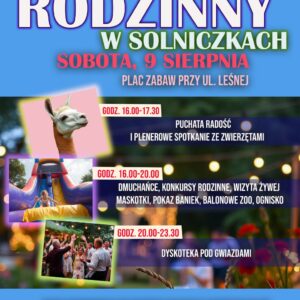 Na zdjęciu plakat pikniku w Solniczkach