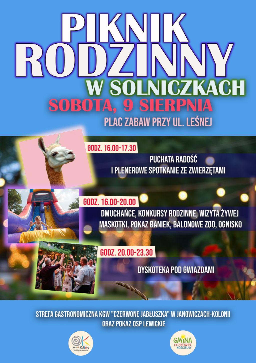 Na zdjęciu plakat pikniku w Solniczkach