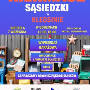 Plakat Kiermaszu Sąsiedzkiego