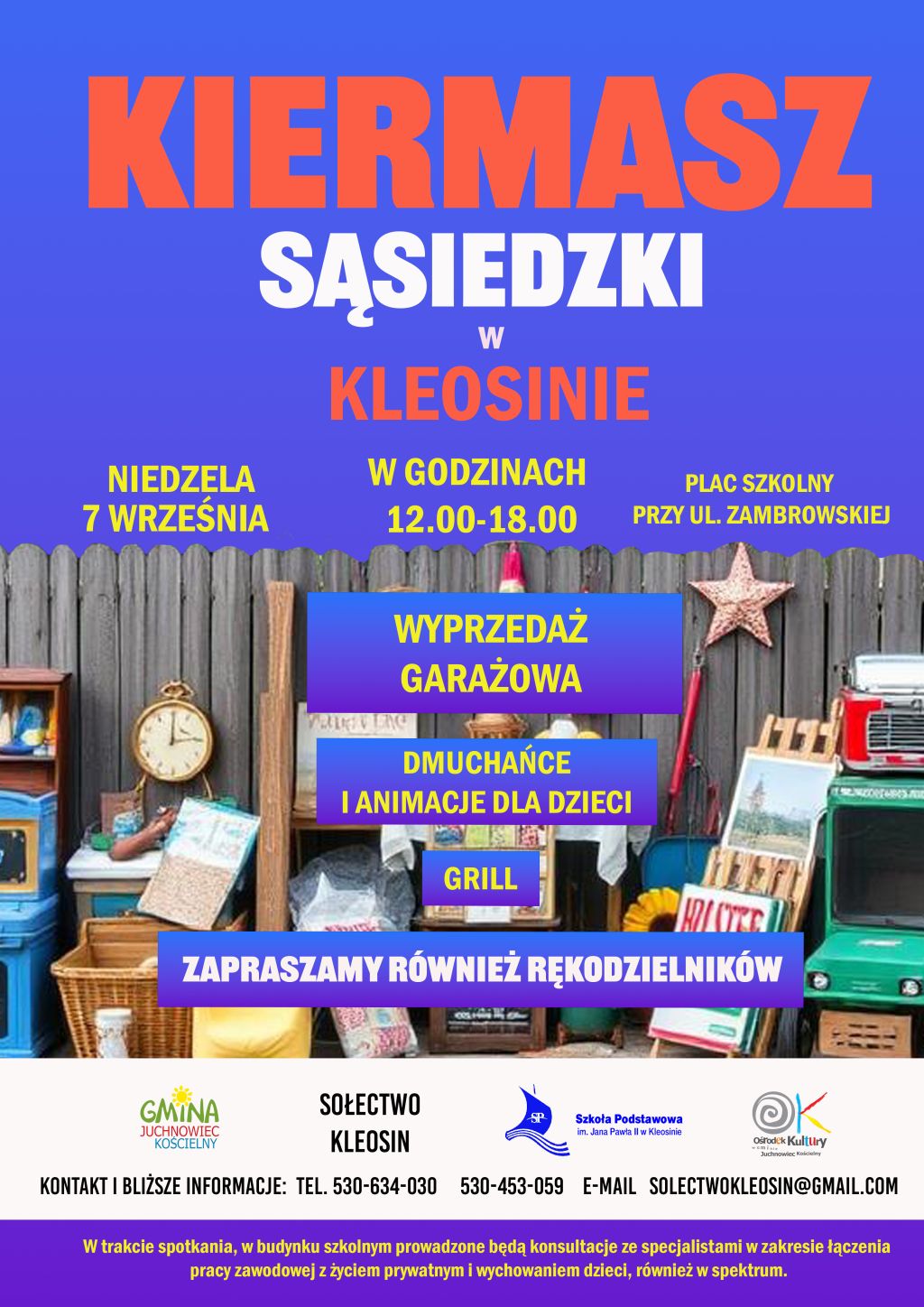 Plakat Kiermaszu Sąsiedzkiego
