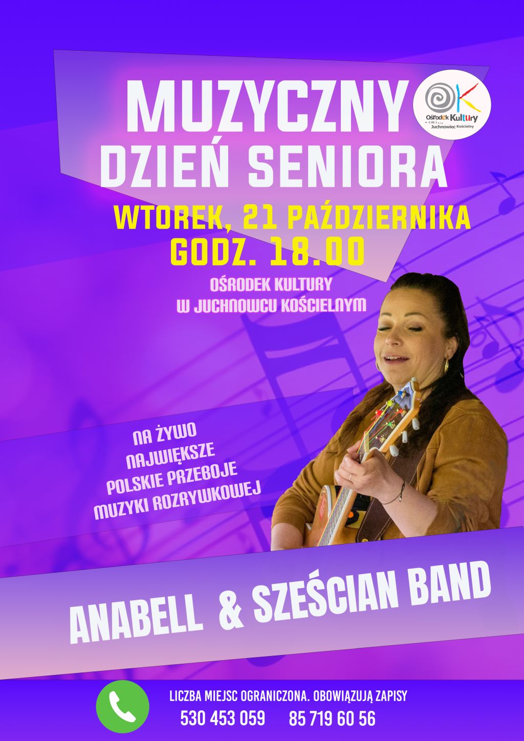 Na zdjęciu zaproszenie na koncert z okazji Dnia Seniora