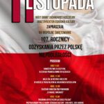 Na zdjęciu plakat Narodowego Święta Niepodległości