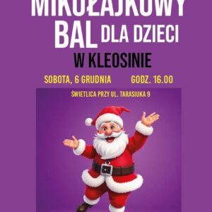 Na zdjęciu plakat Balu Mikołajkowego