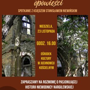 Na zdjęciu plakat Niewodnickich opowieści