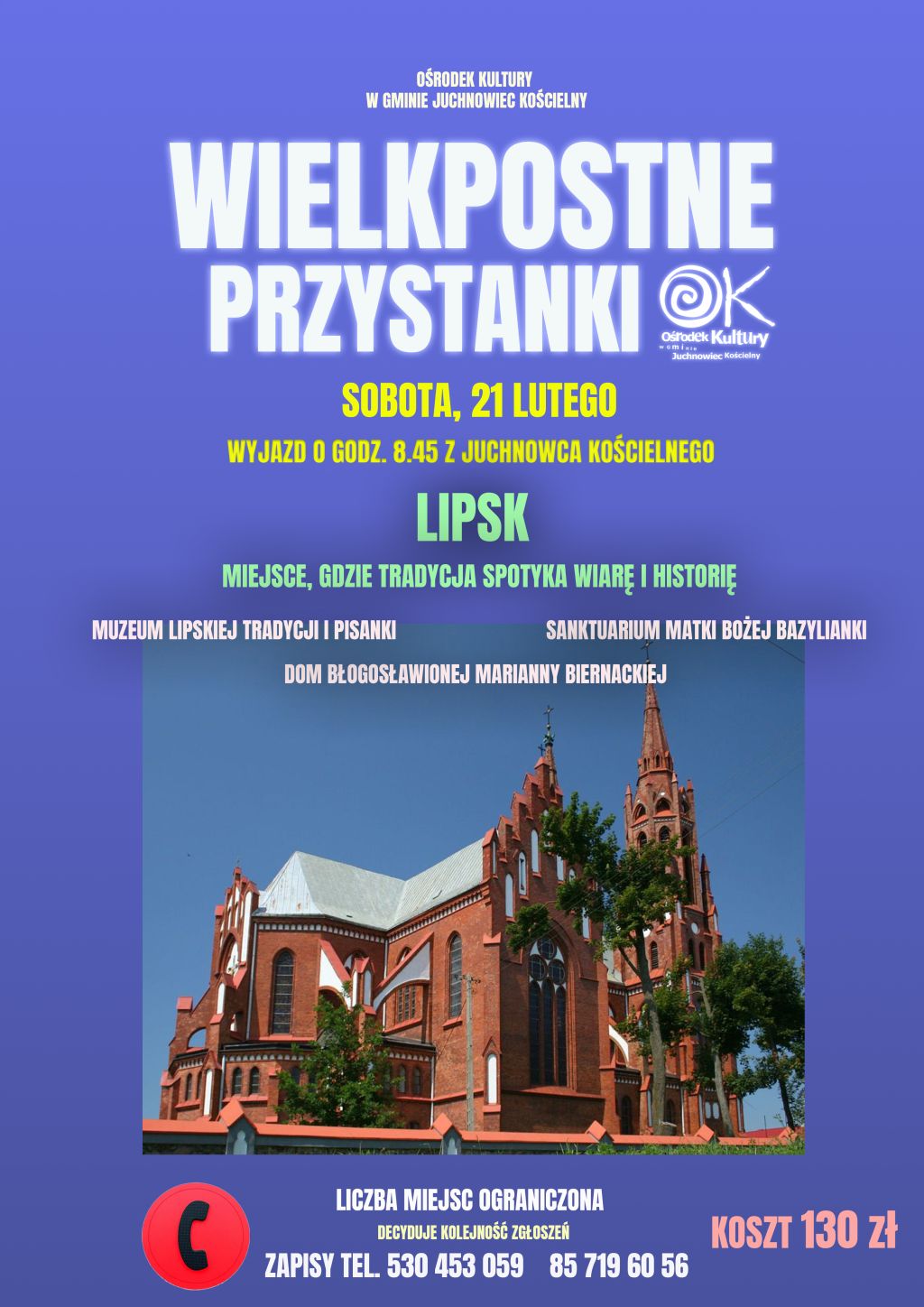 Na zdjęciu plakat Wielkopostnego Przystanku