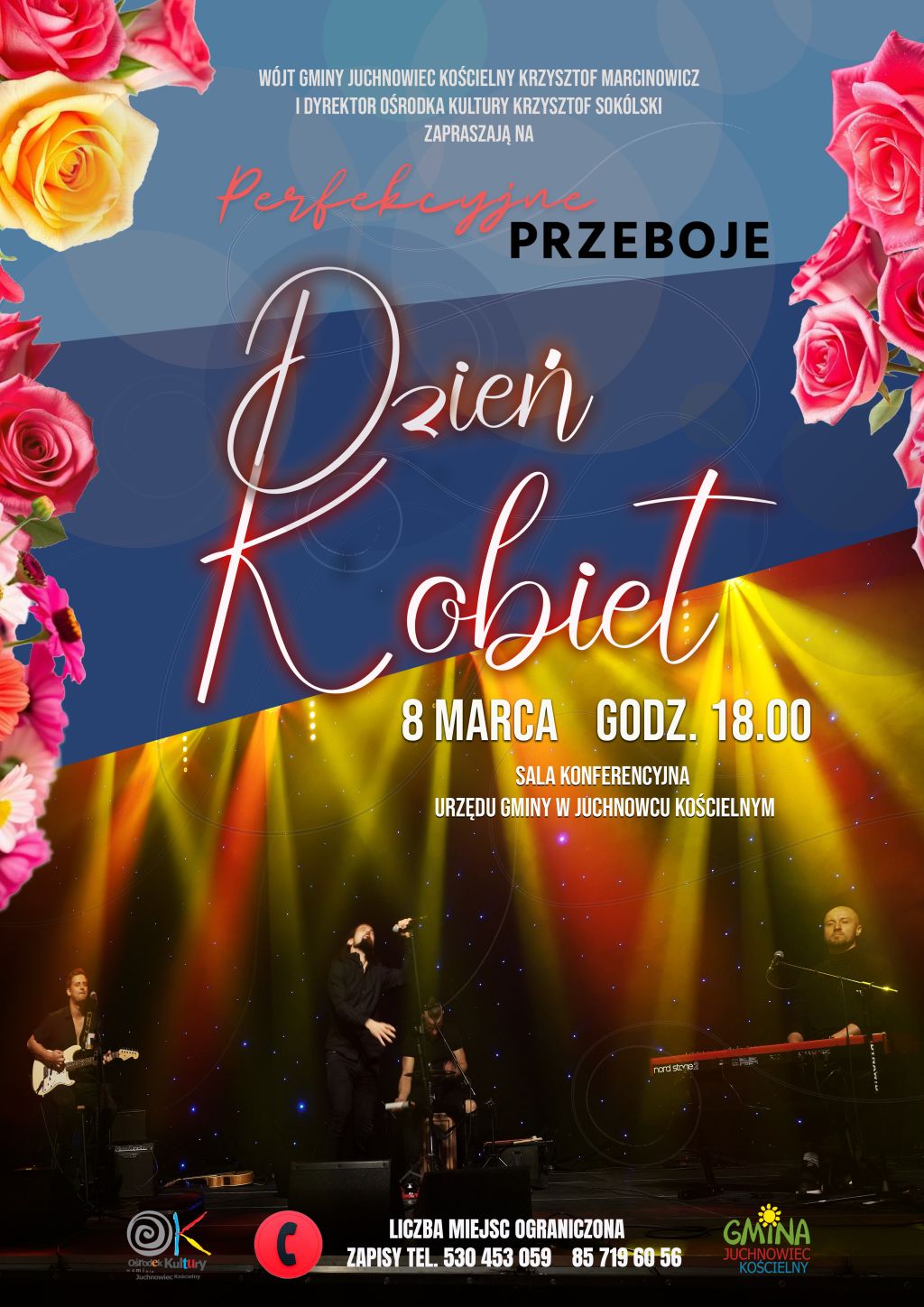 Na zdjęciu plakat zapraszający na Dzień Kobiet