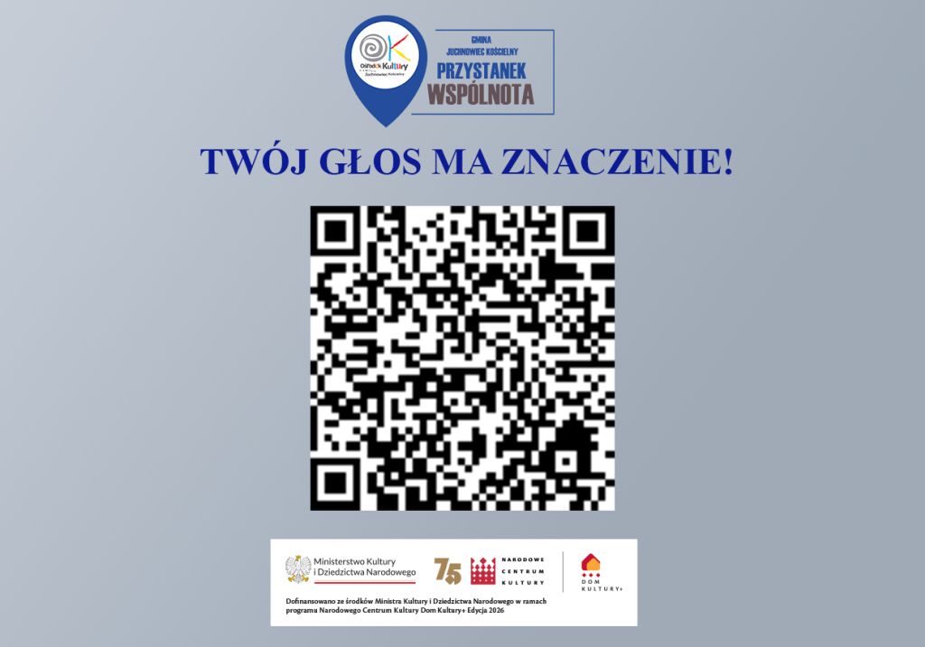 Na zdjęciu kod QR odsyłający do ankiety diagnostycznej