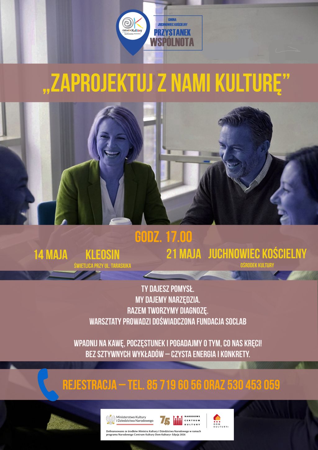 Na zdjęciu plakat warsztatów