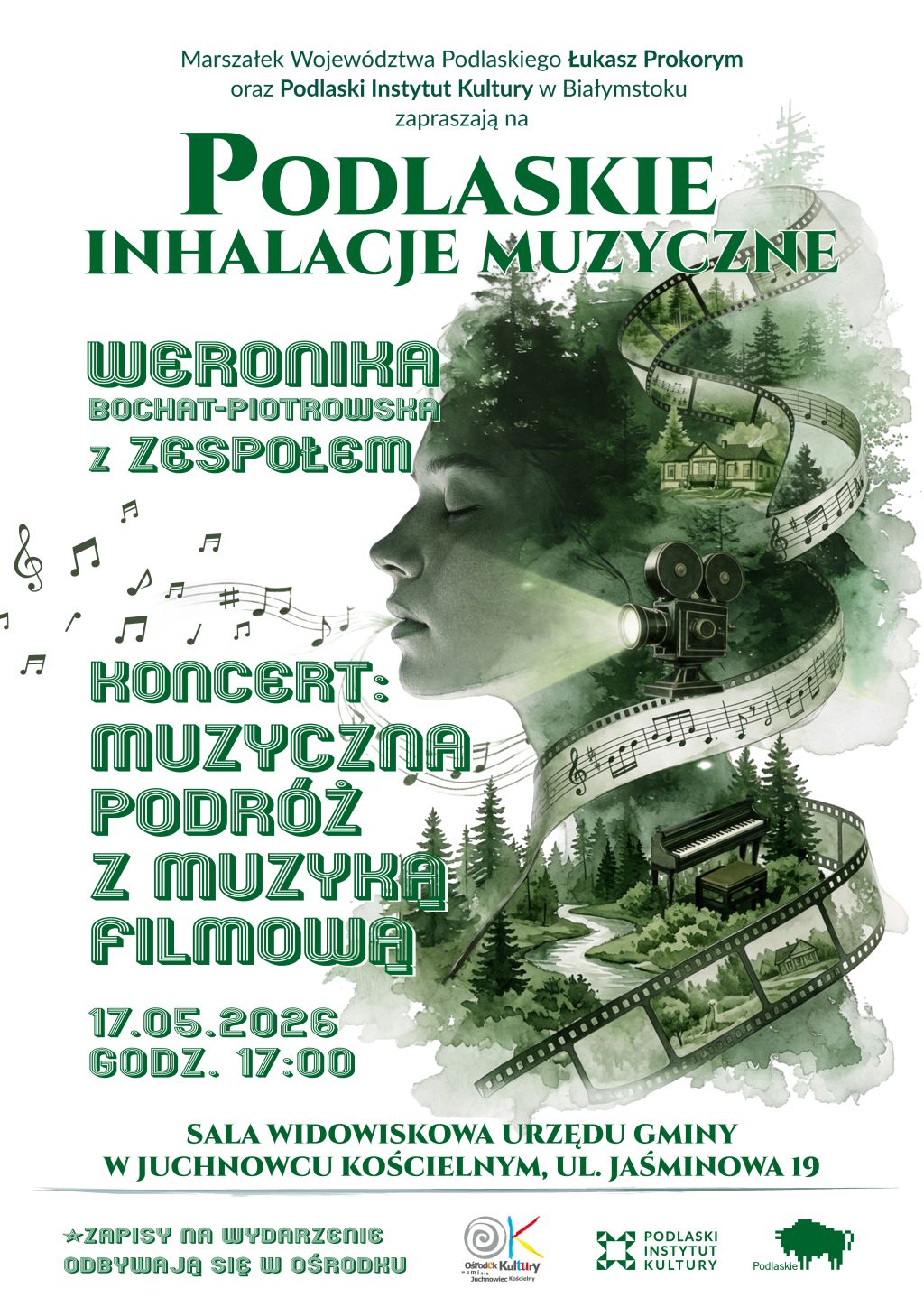 Na zdjęciu plakat koncert Weroniki Bochat-Piotrowskiej