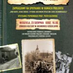 Na zdjęciu plakat spotkania w Juchnowcu